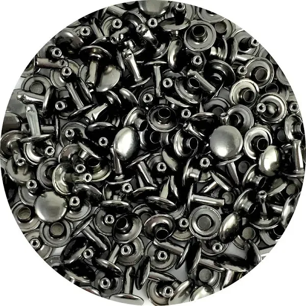 Springfield Leather Company's Gunmetal Medium Double Cap Rivets 100pk