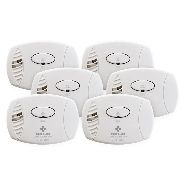 First Alert CO400B6CP Carbon Monoxide Alarm, 6-Pack