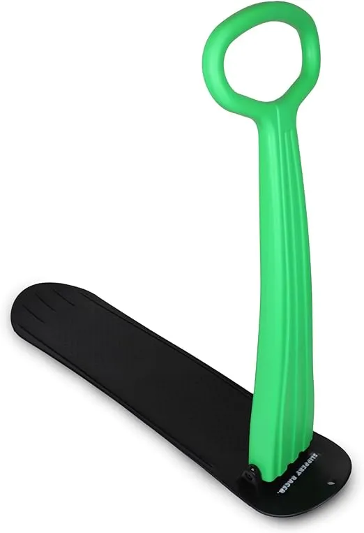 Slippery Racer Kid's Lightweight Compact Foldable Cold Resistant Downhill Outdoor Winter Ski Scooter Snow Sled for Children 4 Years and Up