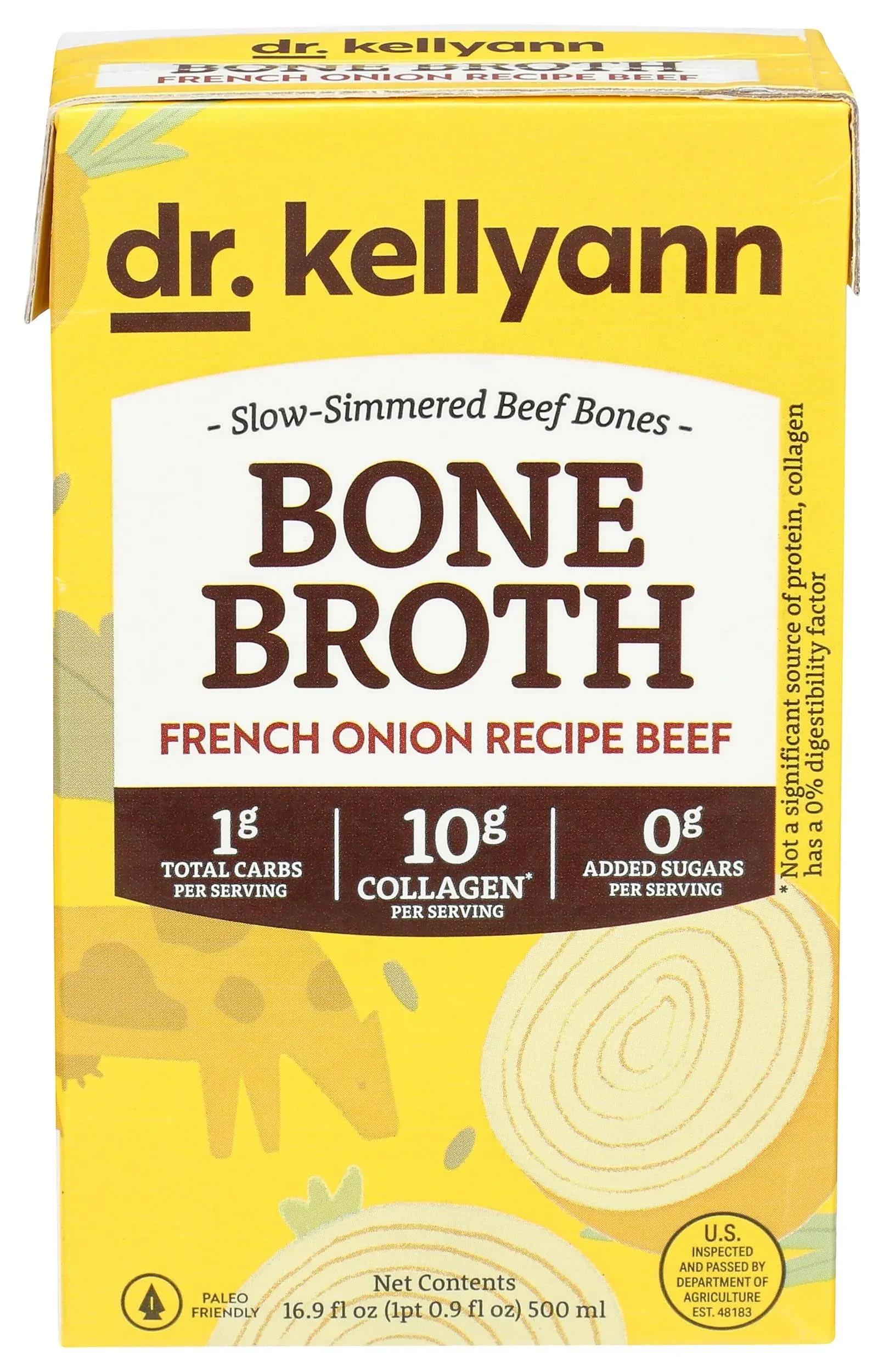 Dr. KELLYANN: Broth Bone French Onion, 16.9 fl oz