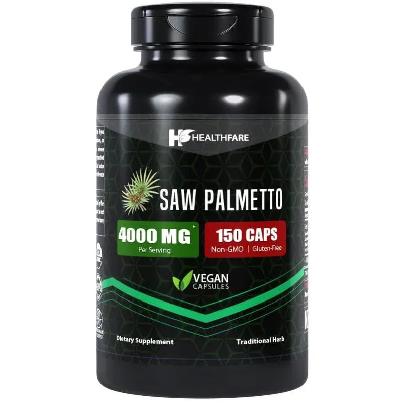 Healthfare Saw Palmetto Extract | 4000mg | 150 Capsules | Traditional Herb