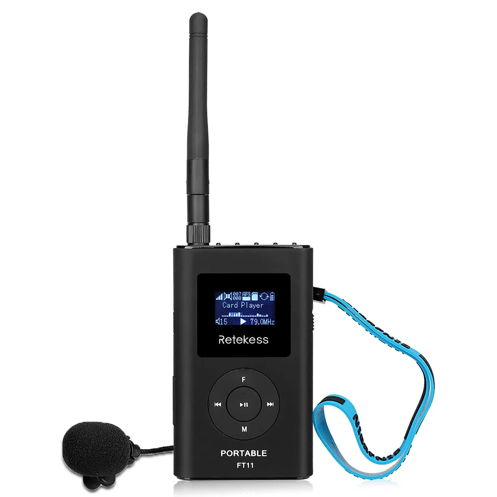 Retekess FT11 Portable FM Transmitter Low Power MP3 Broadcast Radio St