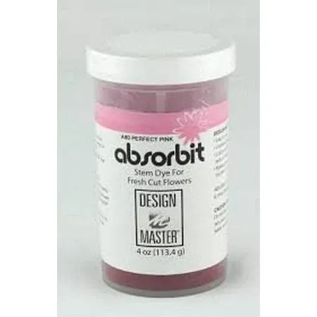 Design Master Absorbit Stem Dye for Fresh Cut Flowers Matte Finish Systemic (Perfect Pink)