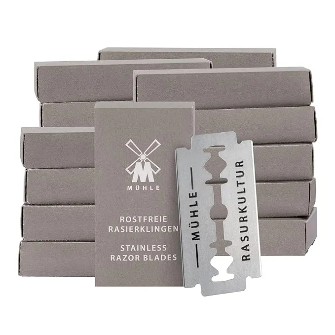 MÜHLE Stainless Steel Safety Razor Blades | 200 Pack