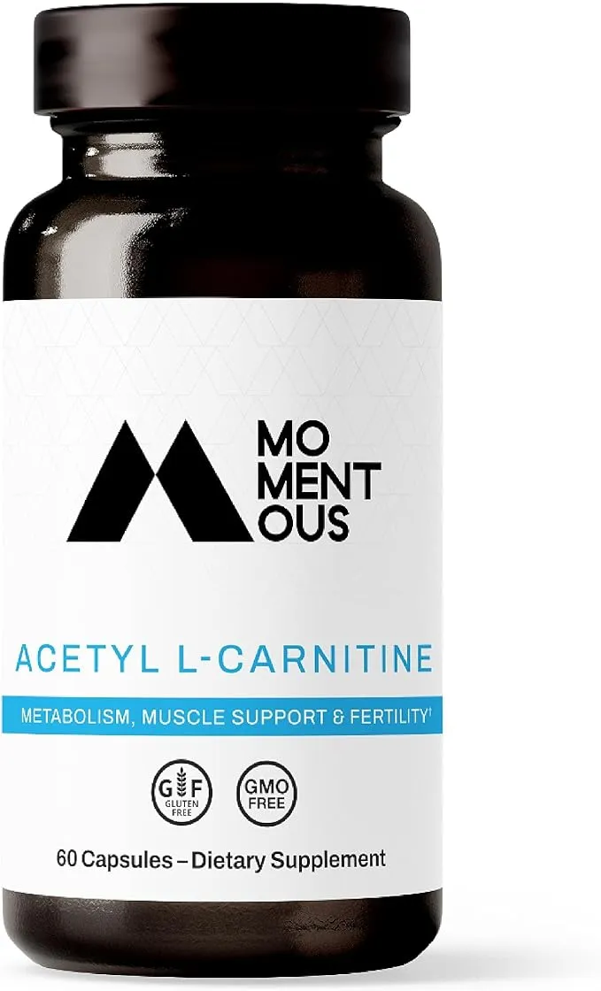 Momentous Acetyl-Carniti<wbr/>ne 60 servings Metabolism Muscle Support 03/2025