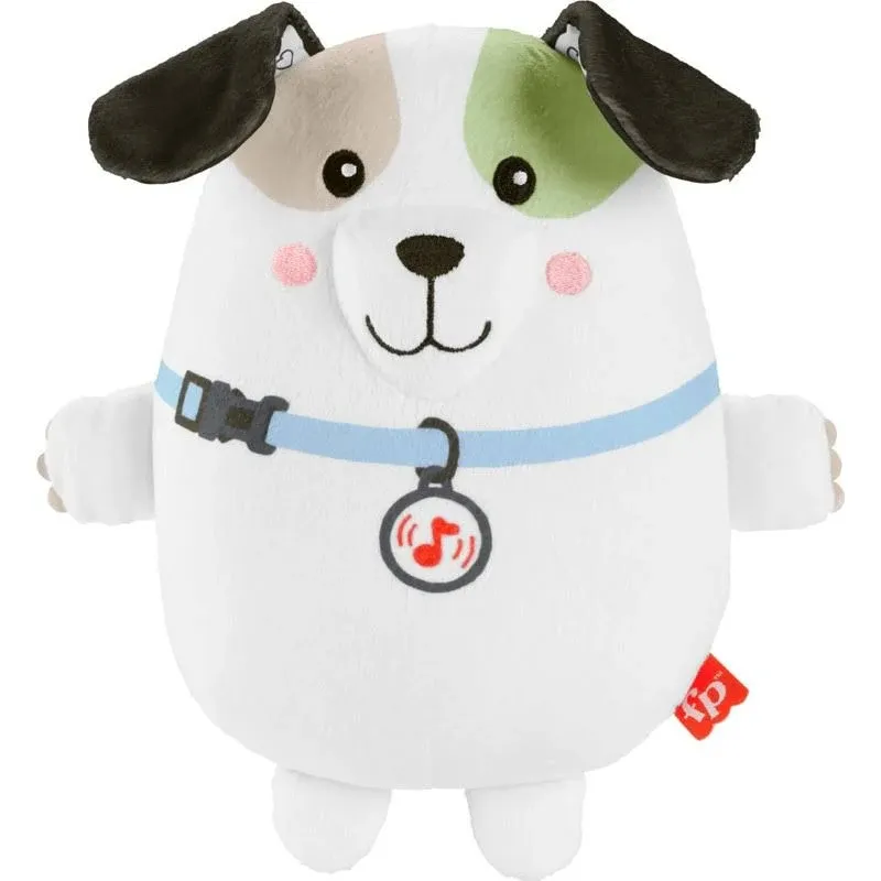 Fisher-Price Baby Plush Toy Calming Vibes Puppy Soother Portable Sound Machine for Newborns