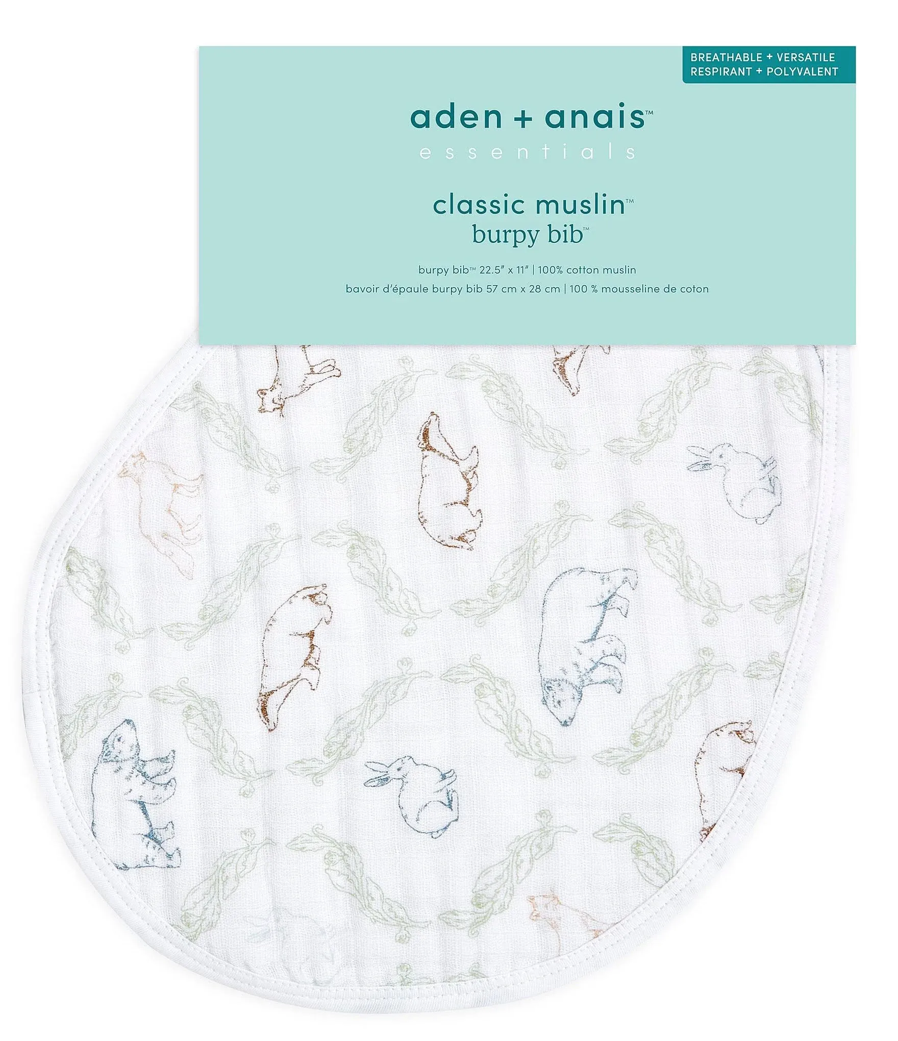 Aden + Anais | Essentials Cotton Muslin Burpy Bib