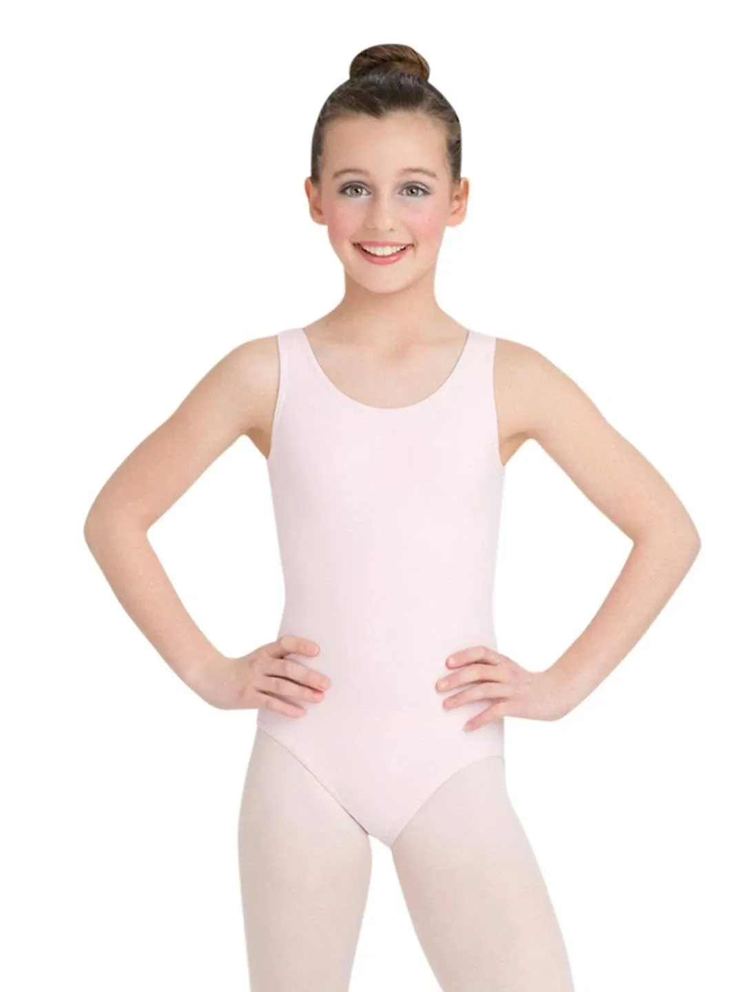 Capezio Child Pink High-Neck Tank Leotard