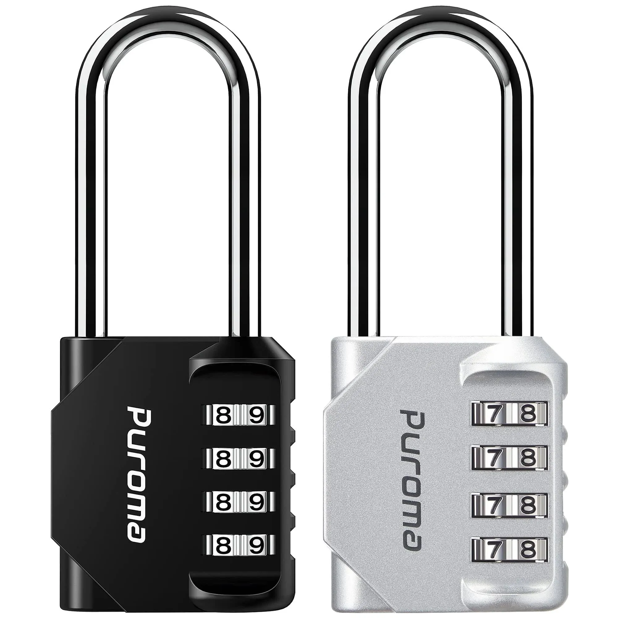 2 Pack Combination Lock 4 Digit Locker Lock Outdoor Waterproof Padlock for Schoo