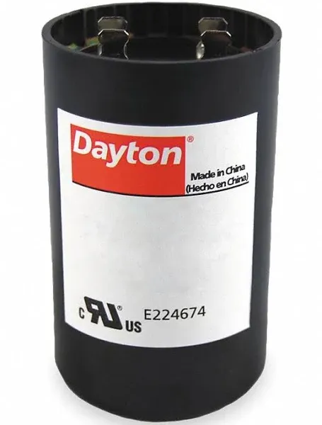 Dayton 2Mdt7 Motor Start Capacitor,340-<wbr/>408 Mfd,Round