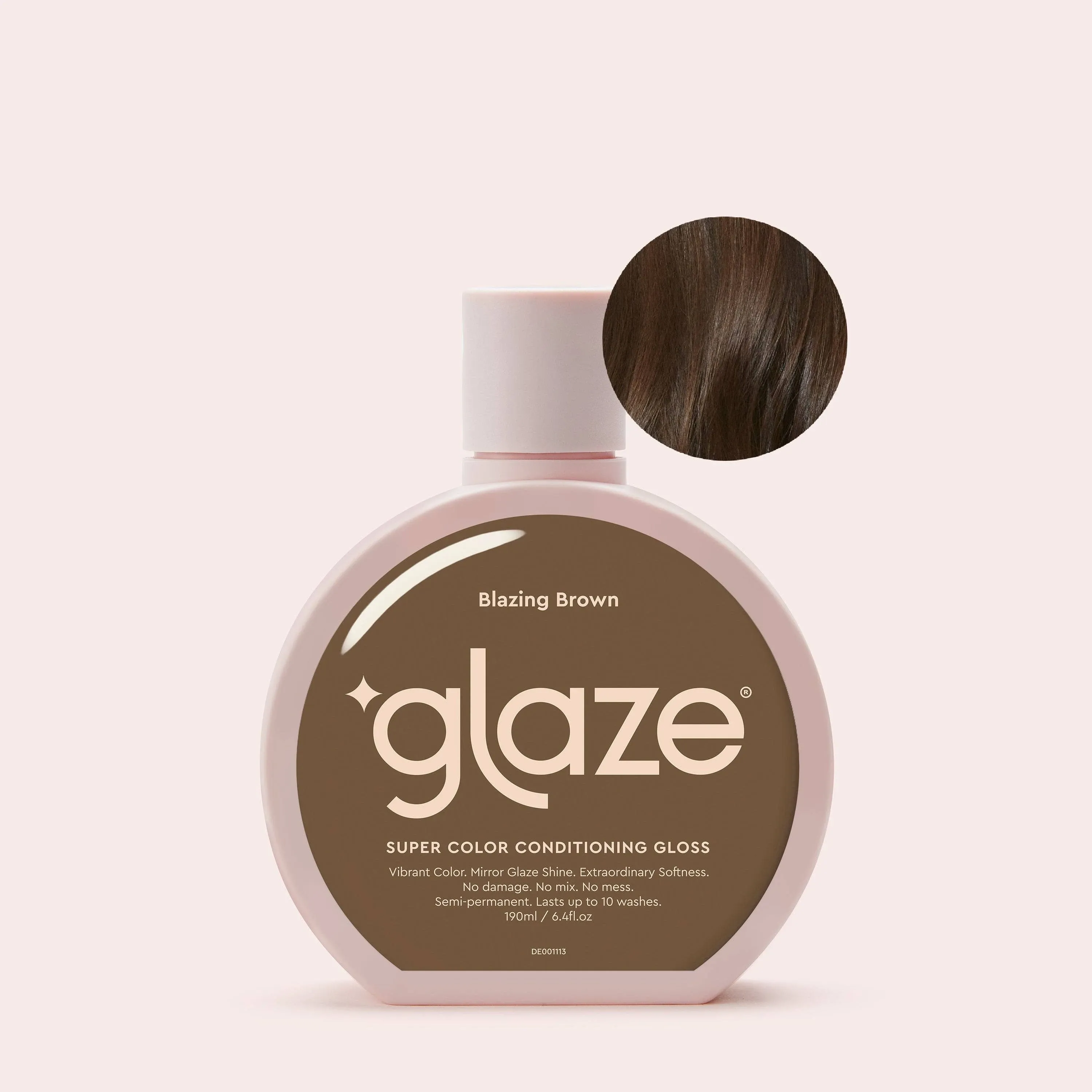 Glaze Super Color Conditioning Gloss 6.4fl.oz (2-3 Hair Treatments) Award Winning Hair Gloss Treatment & Semi-Permanent Hair Dye. No mix, no mess hair mask colorant - guaranteed results in 10 minutes