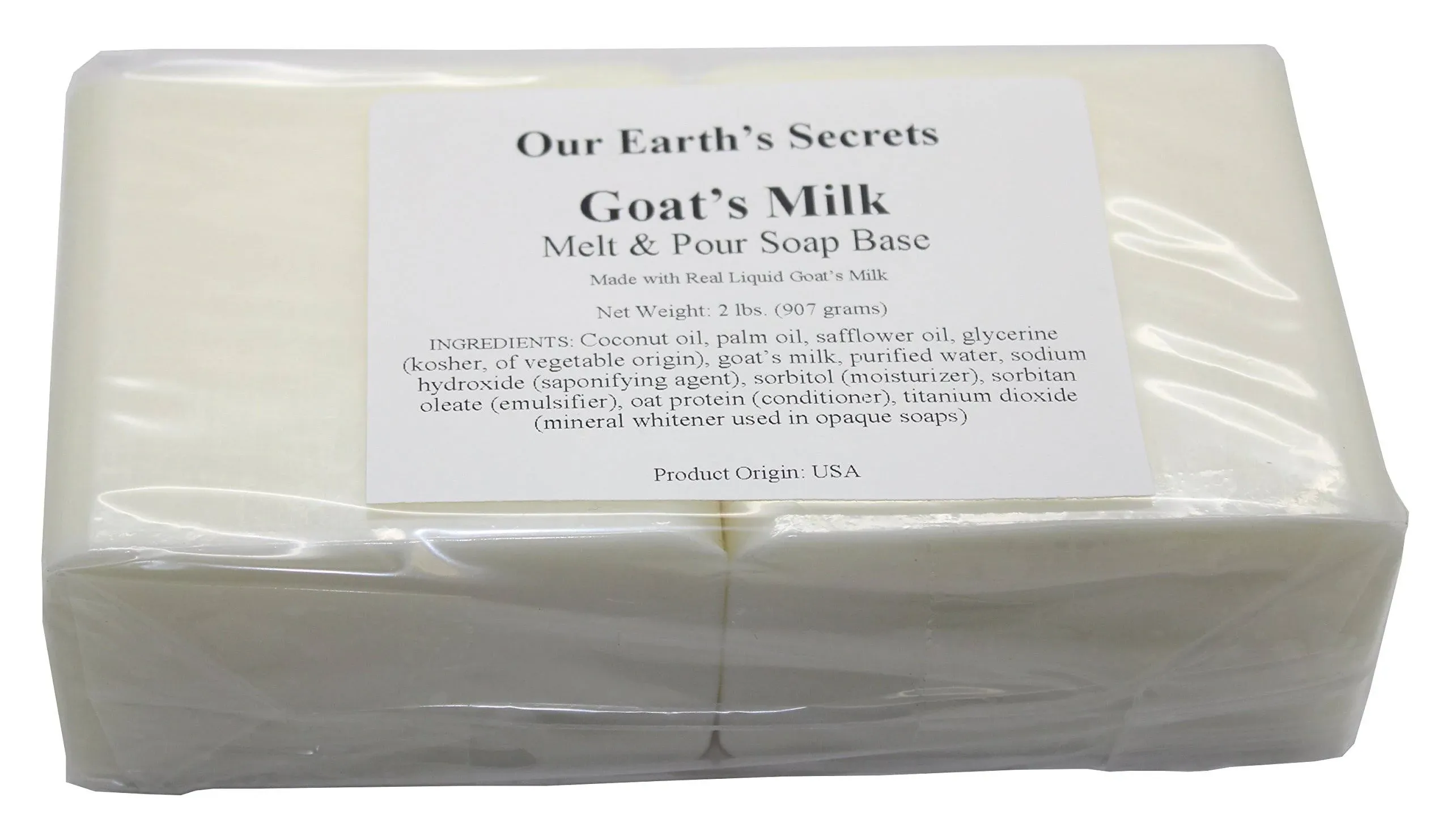 Our Earth's Secrets Goats Milk Melt Pour Soap Base