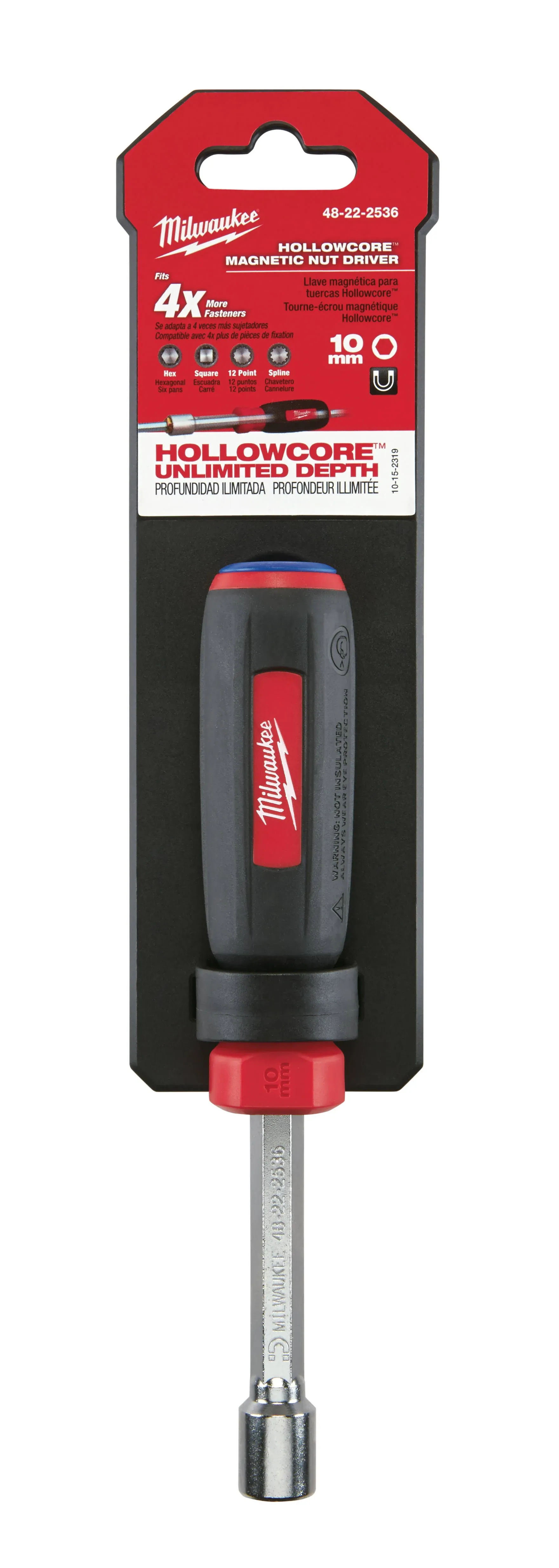 Milwaukee 48-22-2536 10mm HollowCore Magnetic Nut Driver