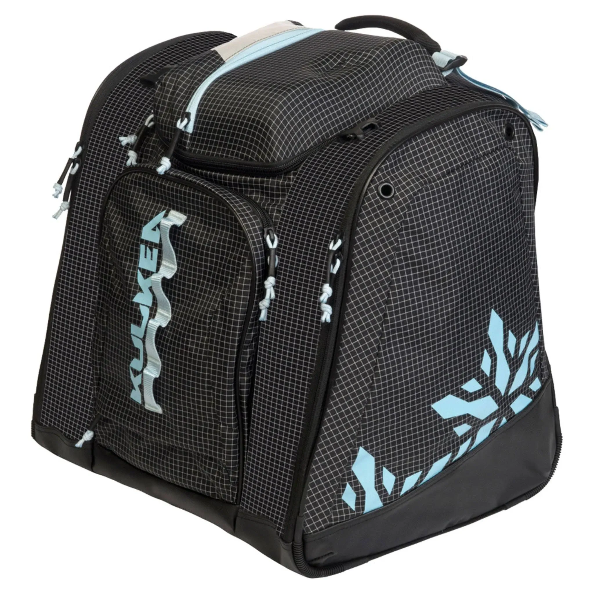 Kulkea Powder Trekker Boot Bag Black / White / Powder Blue