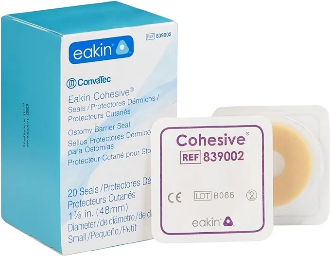 Convatec EAKIN® #839002 Ostomy Seals 48mm (Fresh Stock) 