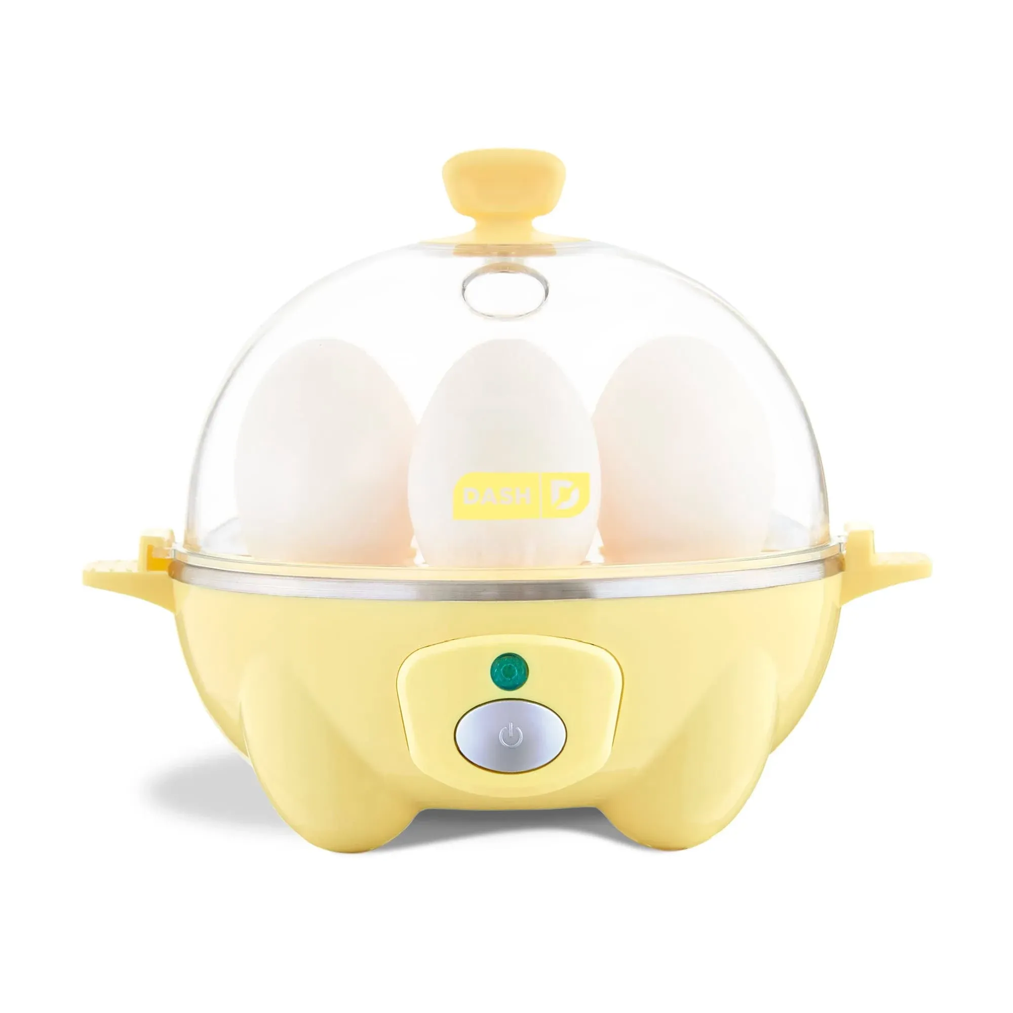 Dash Rapid Egg Cooker 6 Egg Capacity Electric Egg Cooker for Hard Boiled Eggs Poached Eggs Scrambled Eggs or Omelets with Auto Shut Off Feature Yellow