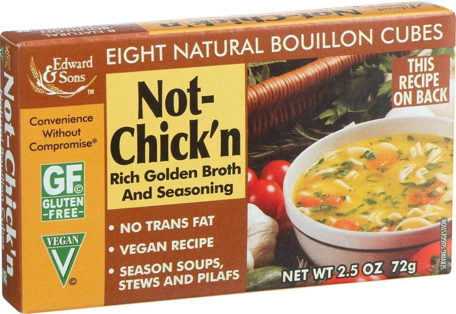 Edward & Sons Bouillon Cubes Not-Chick'n - 2.5 oz