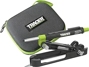 TRACER ProScribe Tool with Deep Hole Pencil, 6X Replacement Lead Holster and Carry Case (Multi-Function Scribe Tool)