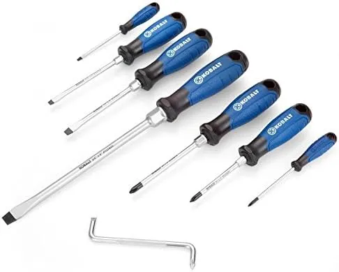 Kobalt 8-Piece Plastic Handle Magnetic Multi-bit Screwdriver Set | 324K8K