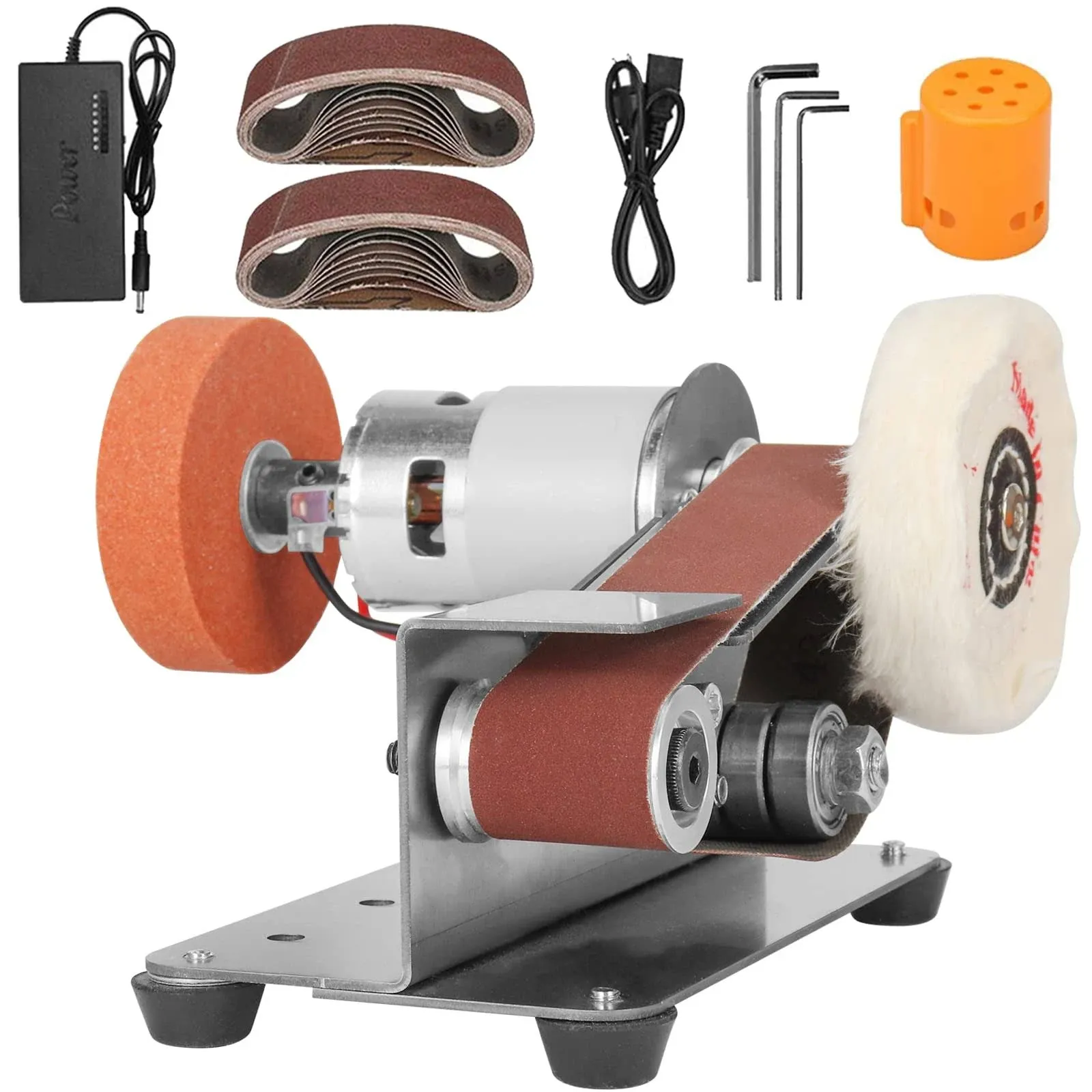 NunDunco Mini Belt Sander - 15 Degree Knife Sharpener Electric Bench Grinder ...