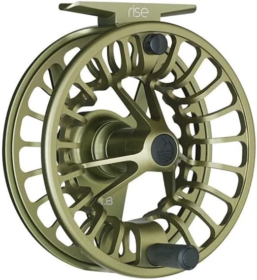 Redington Rise Fly Fishing Reel, Lightweight Design, Large Arbor and Oversized Drag Knob, Freshwater and Saltwater