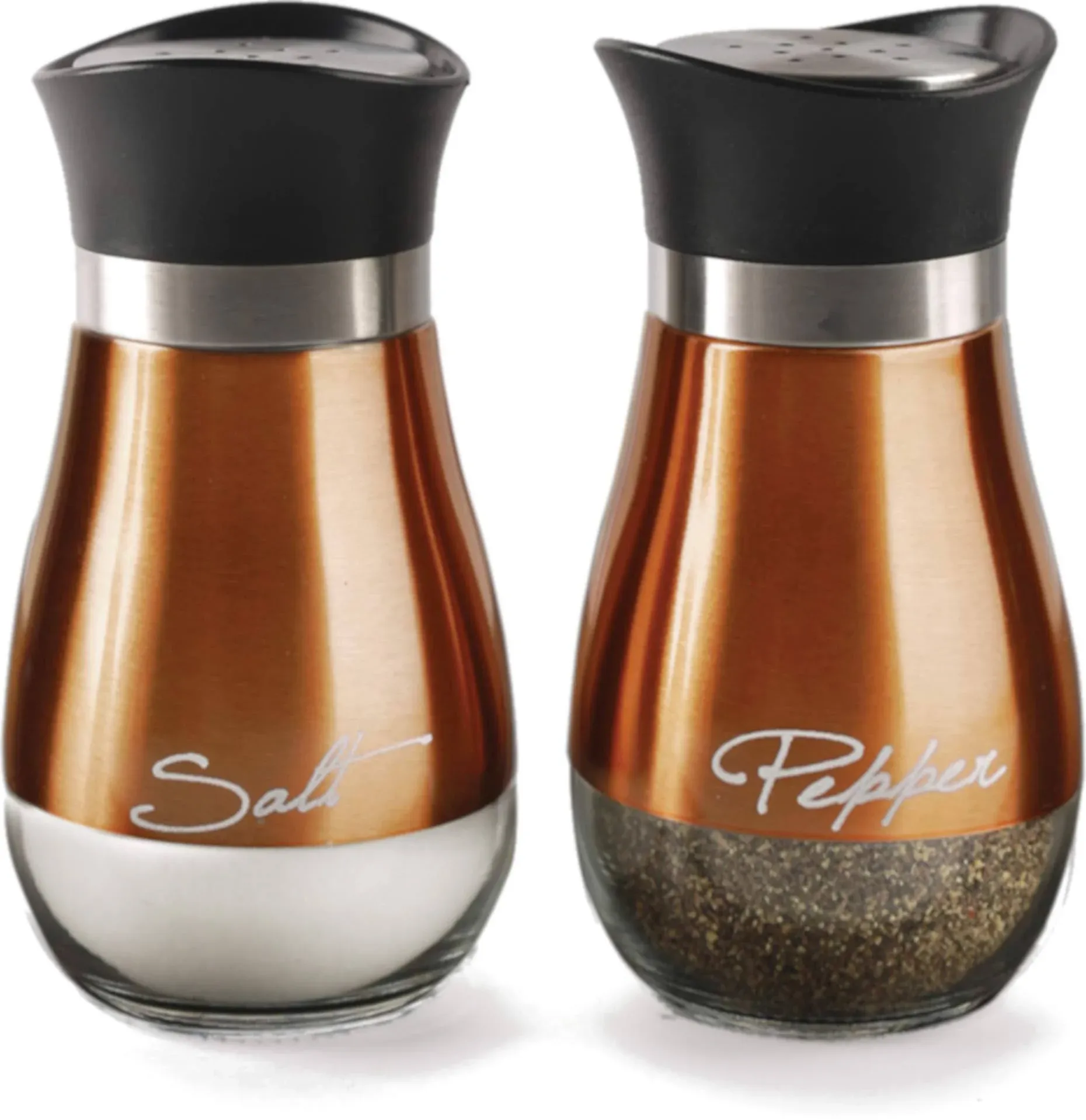 Circleware Cafe Contempo Salt and Pepper Shakers