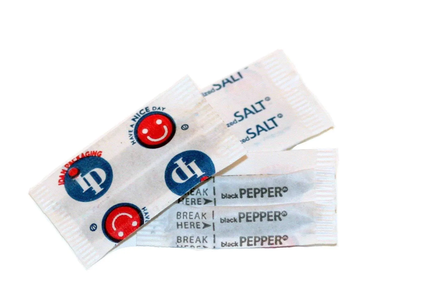 Salt and Pepper Packets. Good For Travel,For Everyday,1000 Pack,(500 Each)