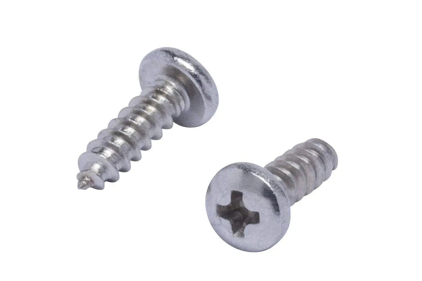 #8 x 5/8" Stainless Pan Head Phillips Wood Screw, (100pc), 18-8 (304) Stainless Steel Screws by Bolt Dropper