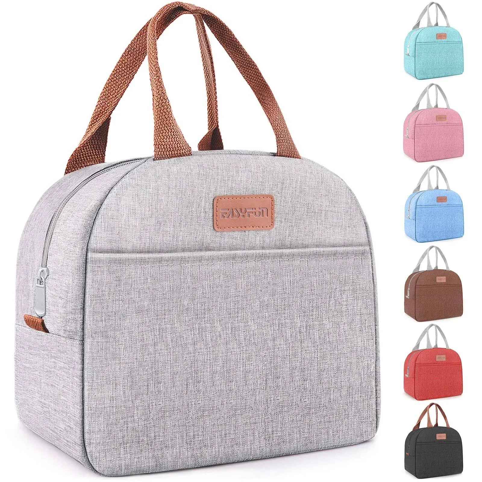 Lunch Bag for Women & Men Adult Insulated Lunch Box, Small Leakproof Cooler Food ...