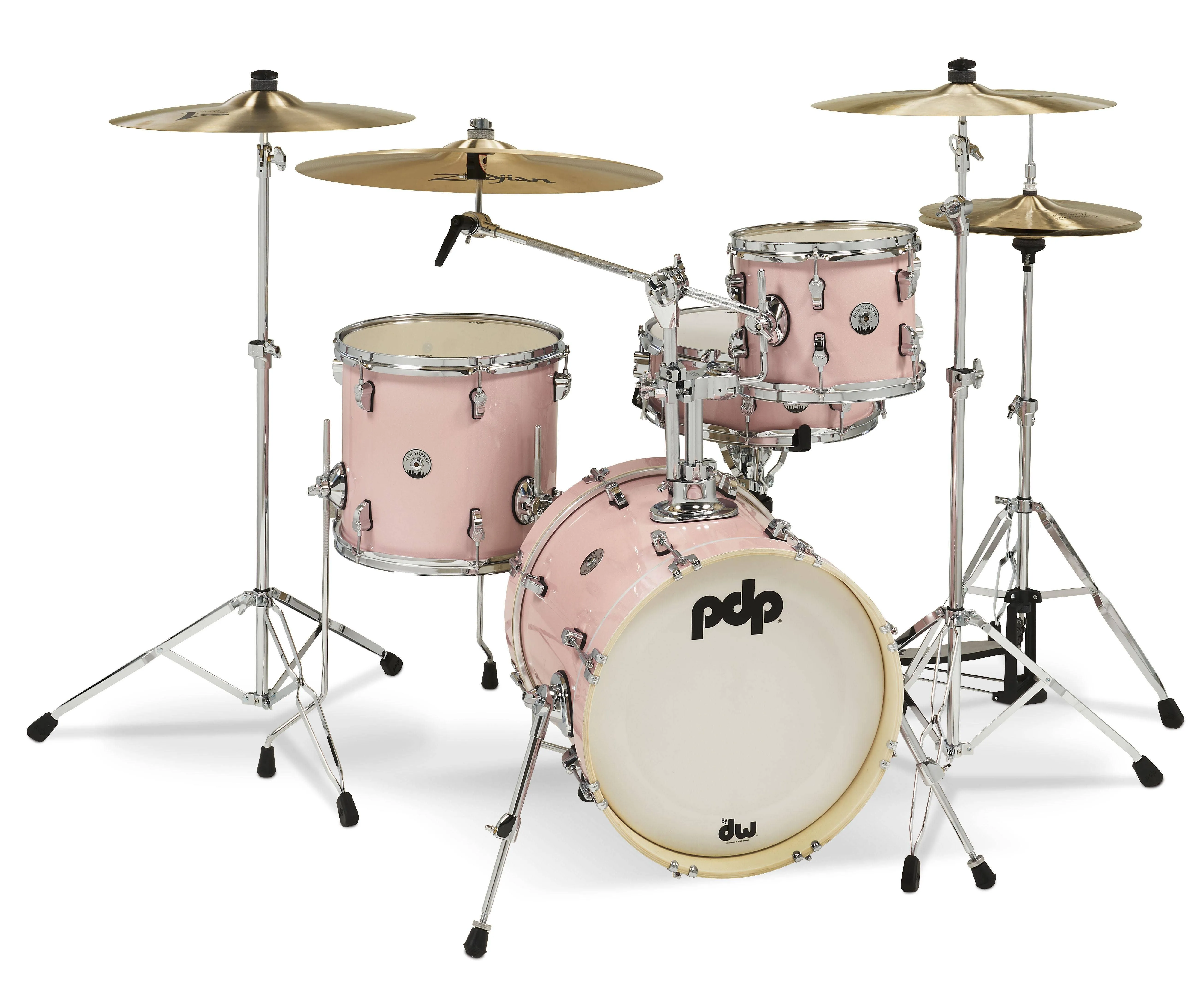 PDP New Yorker 4pc Drum Set Pale Rose Sparkle