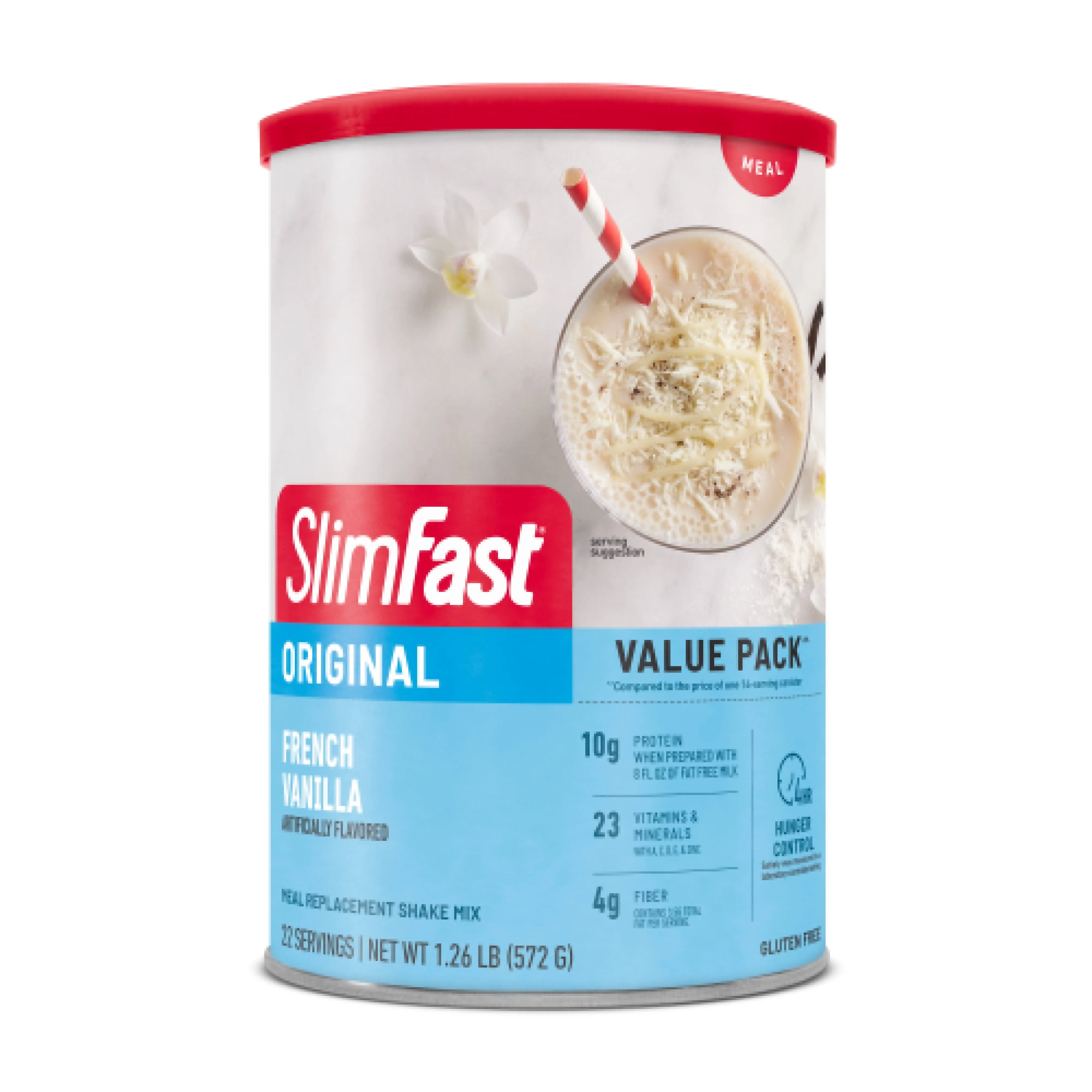 Slimfast Original Meal Replacement Shake Mix, French Vanilla - 1.26 lb