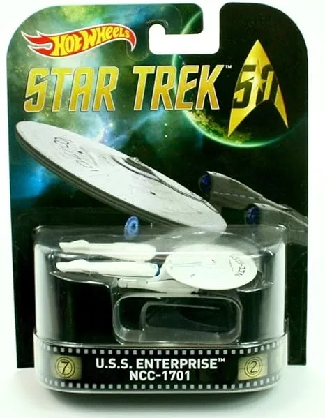 HOT WHEELS STAR TREK U.S.S. ENTERPRISE NCC-1701 RETRO ENTERTAINMENT