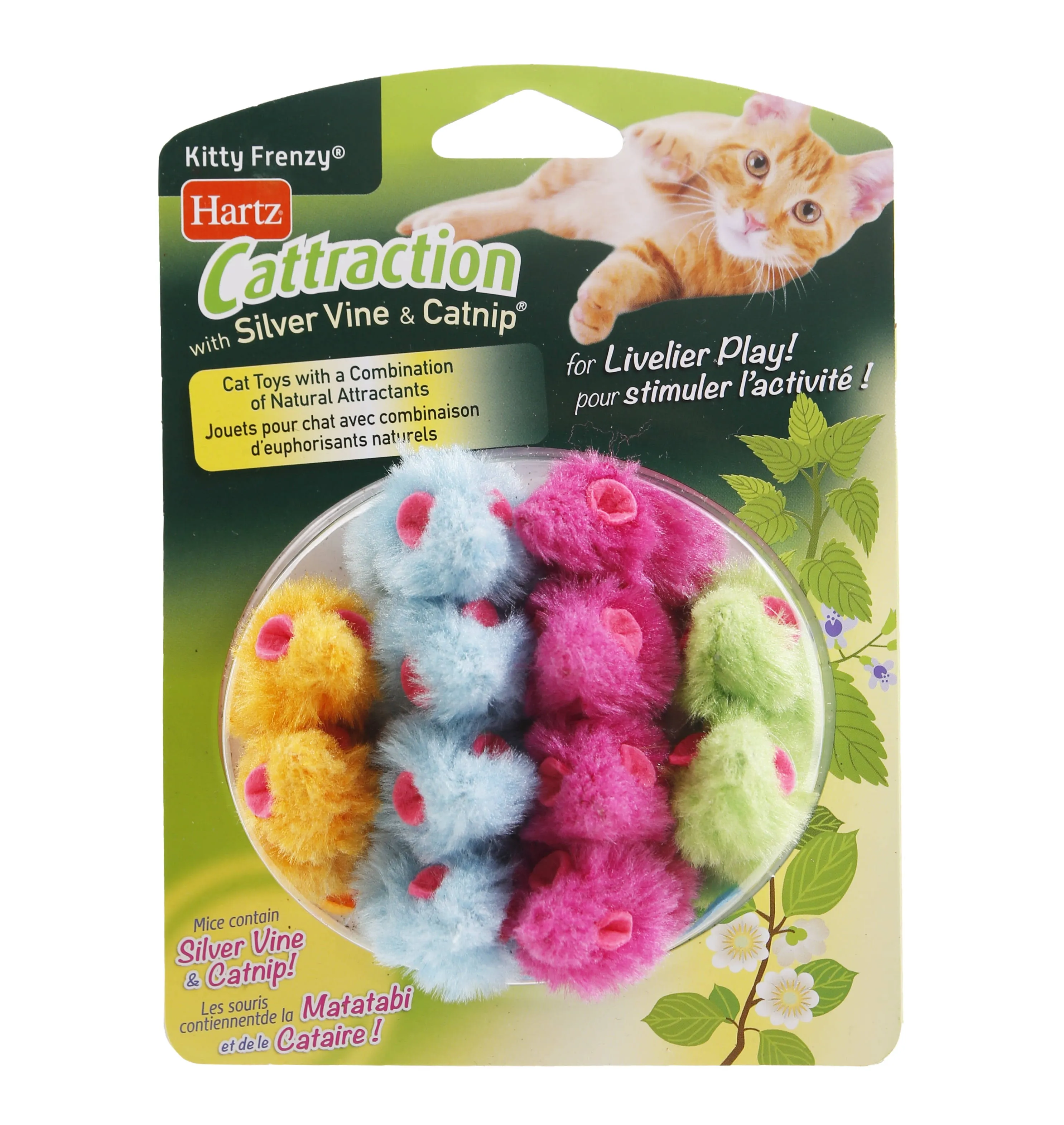 Cattraction Kitty Frenzy Cat Toys, 12-Pack