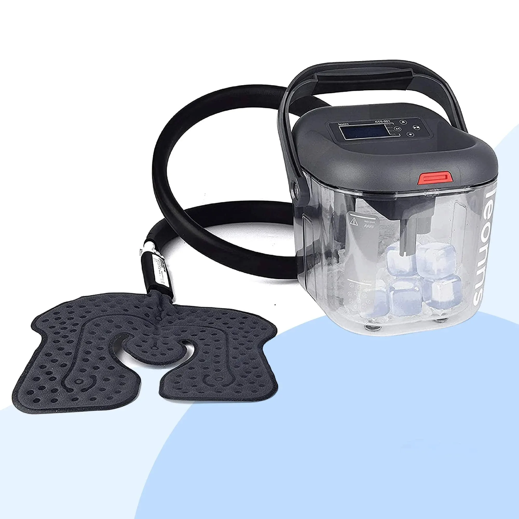 Cold Therapy Machine - Ice Machine for Knee, Shoulder, Back and Hip After Surgery - Cryotherapy Machine with Optional Pad Choices for Perfect Recovery (Machine w/Universal Pad + Ice Cubes)