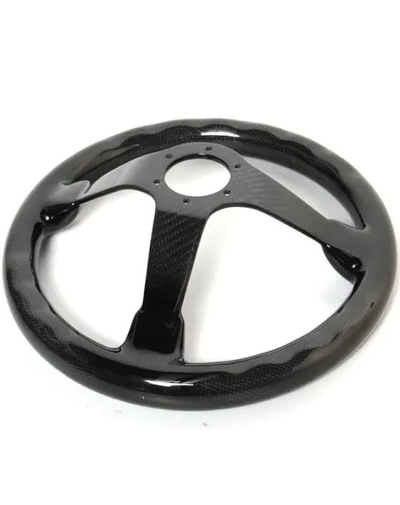 Carbon Fiber Racing Quick Release Steering Wheel 14'' inch 350mm Diameter 6 Bolts