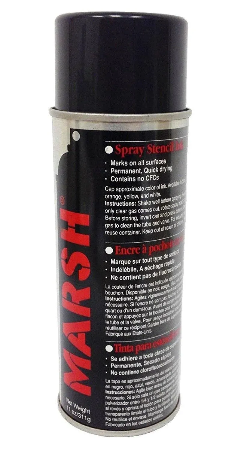 Marsh Black Spray Stencil Ink 30395