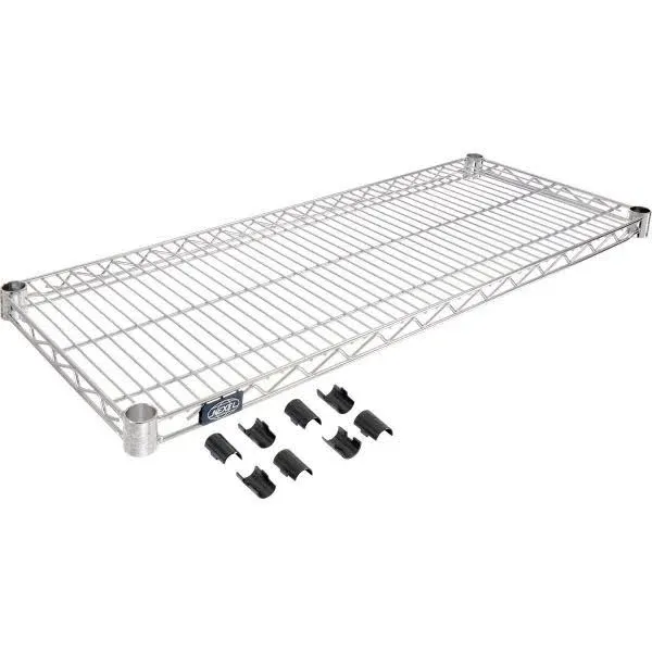 Nexel Additional Wire Shelf for Wire Shelving Units, 600-800 lb Capacity, 14"W x 36"L, Chrome Finish