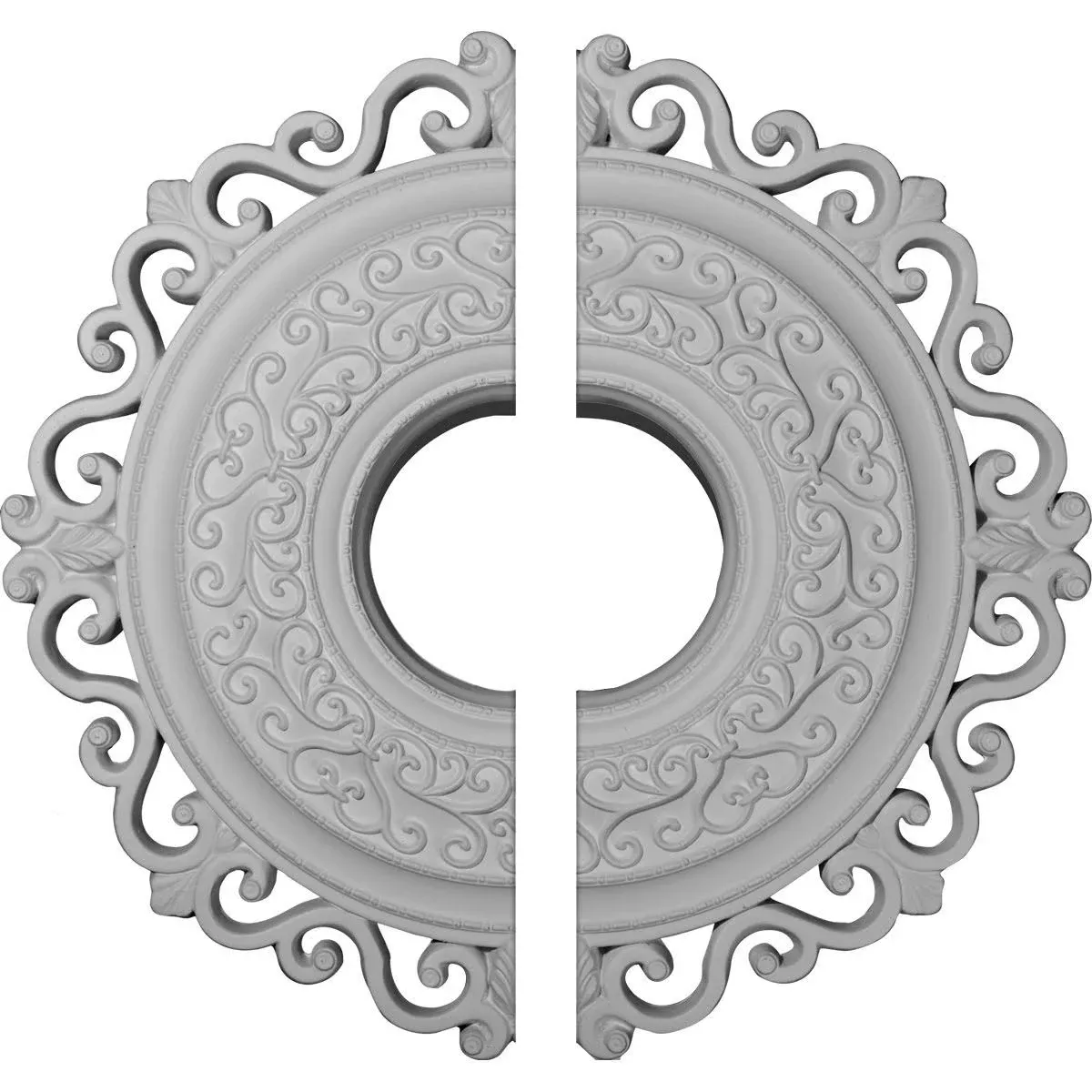 Ekena Millwork CM22OR2 22"OD x 6 1/4"ID x 1 3/4"P Orrington Ceiling Medallion ...