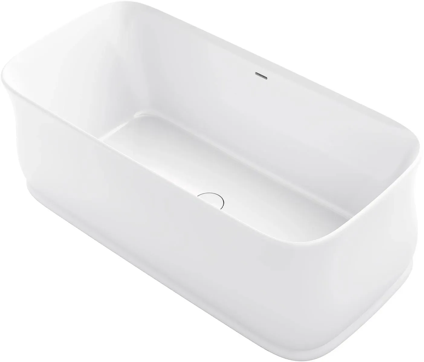 Kohler Imperator 66" X 31" Freestanding Bath with Center Toe-Tap Drain, White