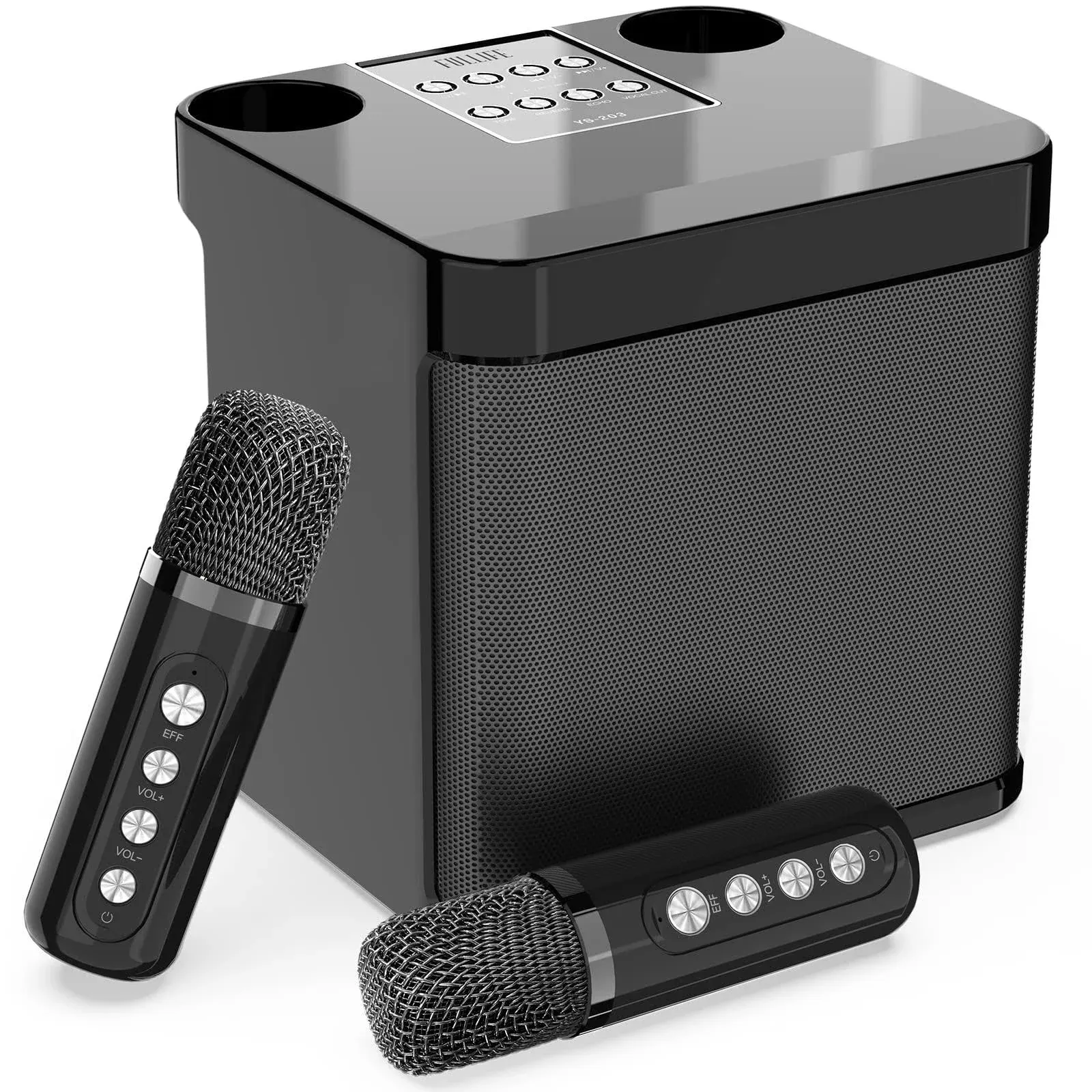 Karaoke Machine for Adults and Kids, Fullife Portable Bluetooth Pa Speaker System ...