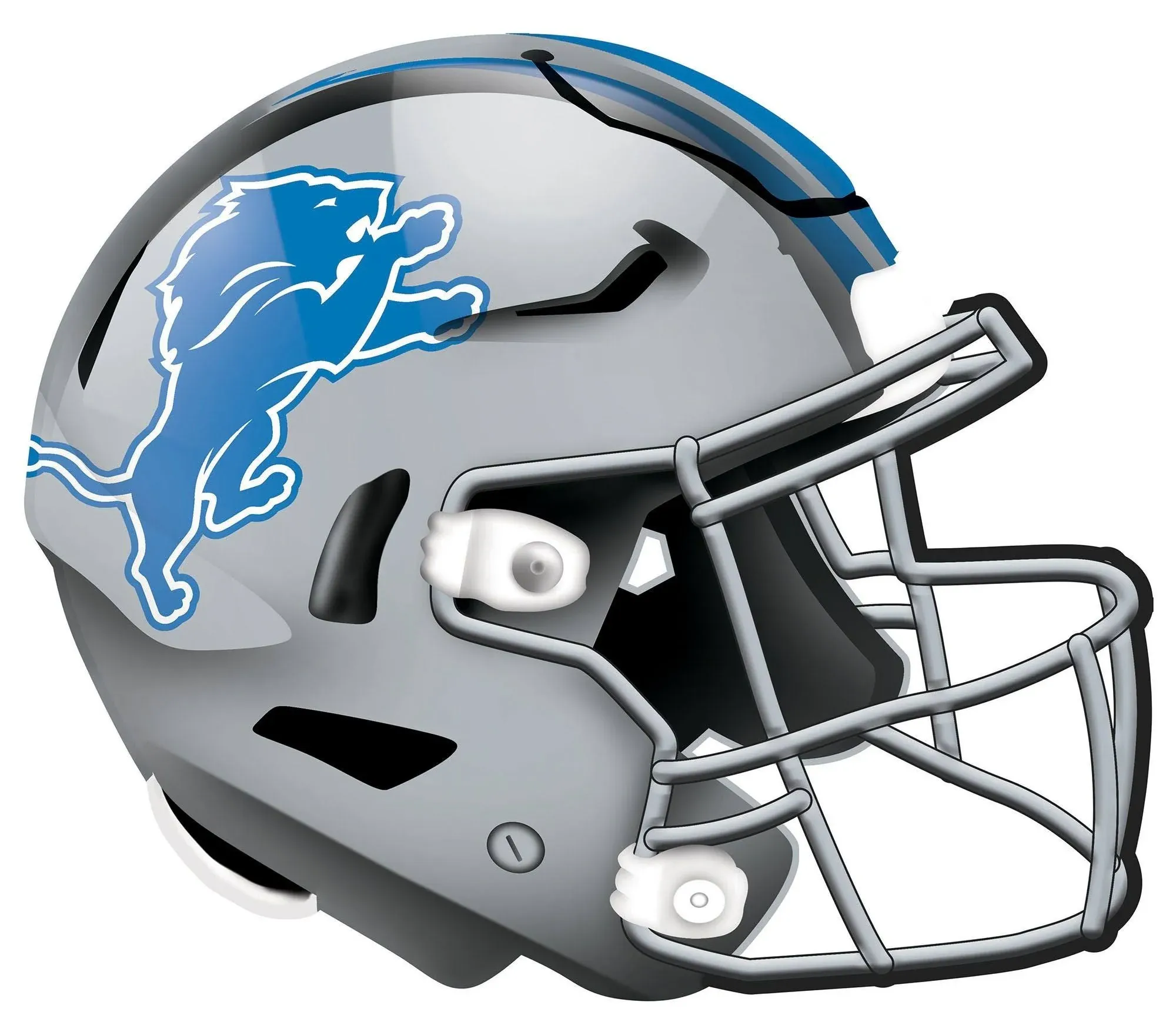 NFL Detroit Lions Unisex Detroit Lions Authentic Helmet, Team Color, 12 inch, Wall Hanging