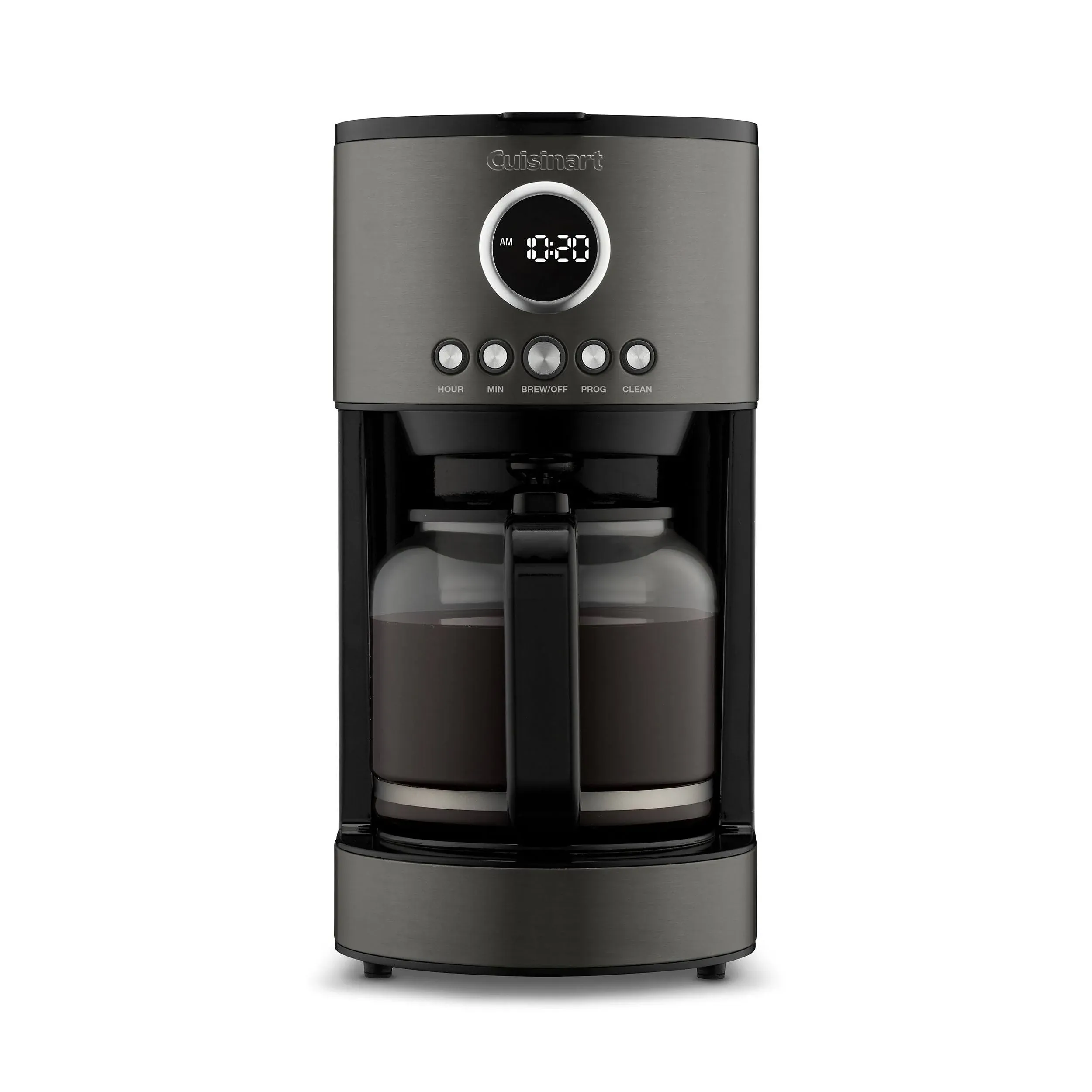 New -12 Cup Auto Drip Coffeemaker, Stainless Steel Black