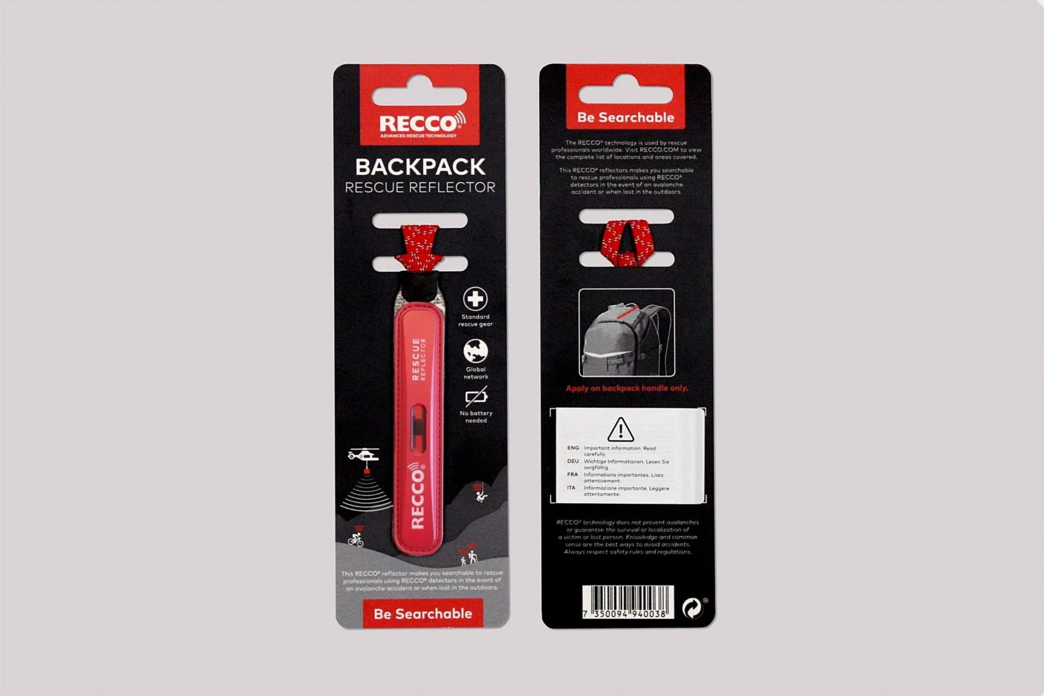 RECCO Backpack Rescue Reflector