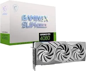 MSI Gaming GeForce RTX 4080 16GB Gddr6x PCI Express 4.0 ATX Video Card RTX 4080 16GB Gaming x Slim White