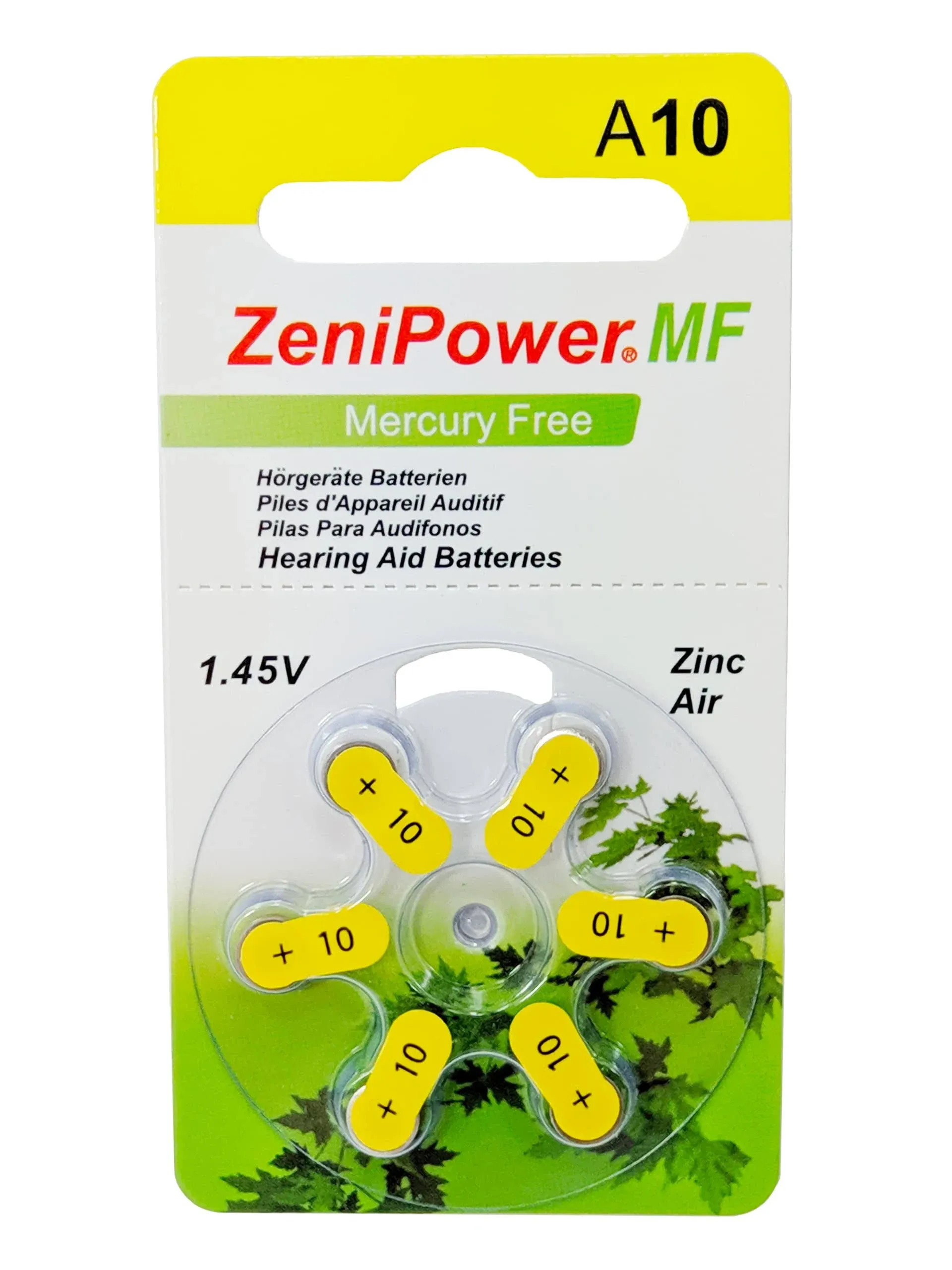 ZeniPower Hearing Aid Batteries Size 10 60