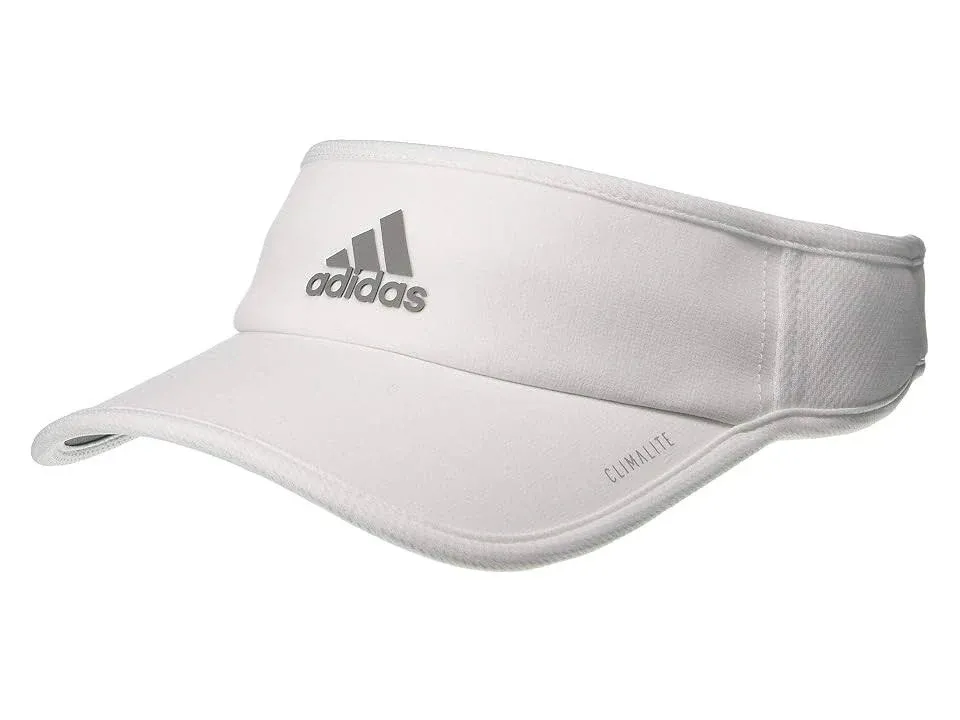 NEW adidas Women&#039;s Superlite Performance Golf/Tennis Cap/Visor-Whit<wbr/>e/Light Onix