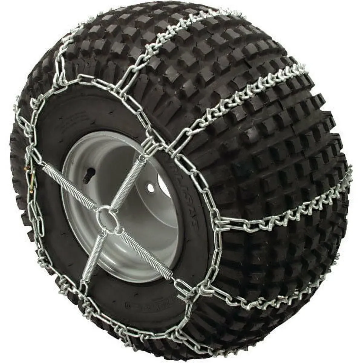 Security Chain Company 1064155 ATV Sport Trac V-Bar All-Terrain Traction Tire Chains, Zinc Plated for Durability, 1 Pair of Chains