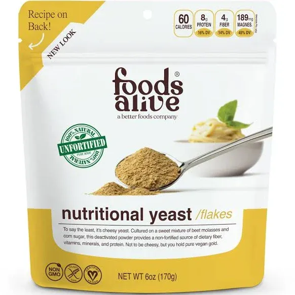 Foods Alive - Nutritional Yeast 6 oz