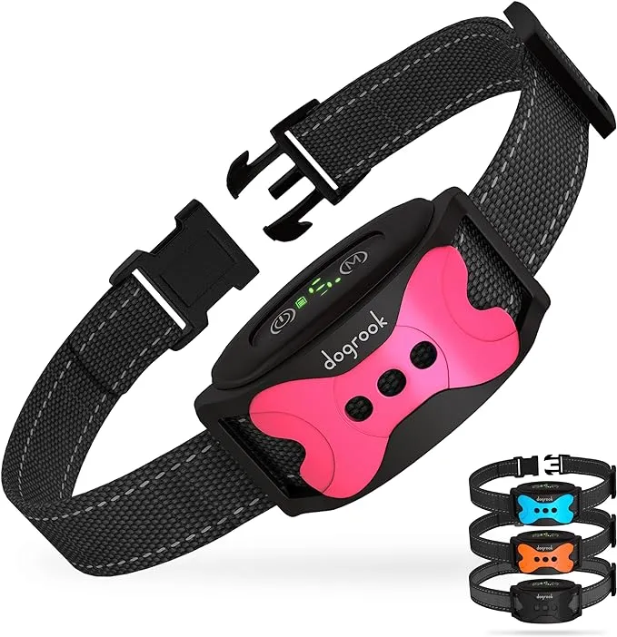 DOGROOK Dog Bark Collar Smart Collar for Dog Training Beep & Vibration