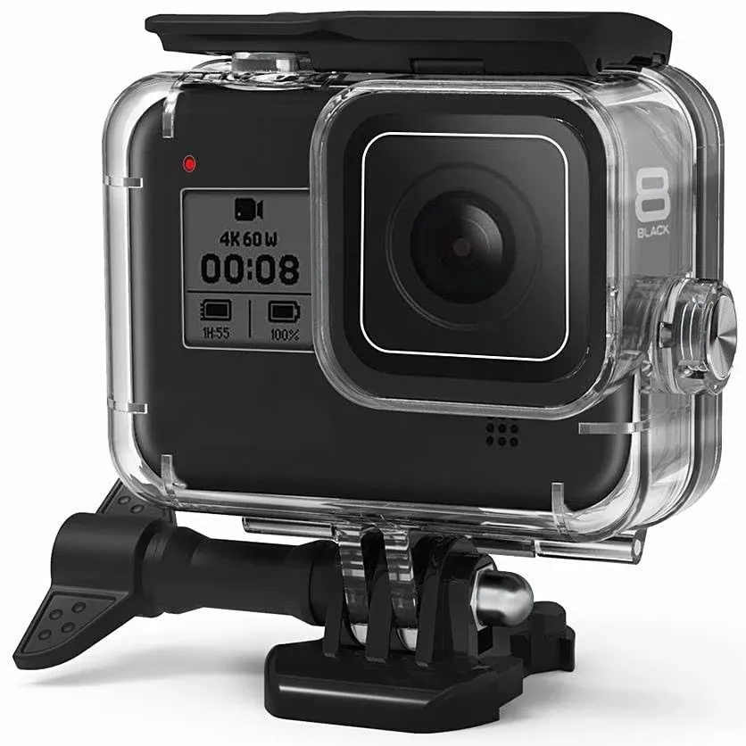 FitStill Waterproof Case for Go Pro Hero 8 Black, Protective Underwater 60m Dive Housing Shell with Bracket Accessories for Go Pro Hero8 Action